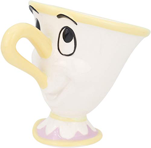 Sunart Disney "Beauty and the Beast" Mrs. Potts and Chip Tea Set (Teapot and Teacup Set in Box) Tea Pot Beauty and the Beast Goods Figurine Disney Int