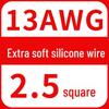 High-Temp Resistant Silicone Wire for Lithium Battery, Tinned Copper, Various AWG Sizes
