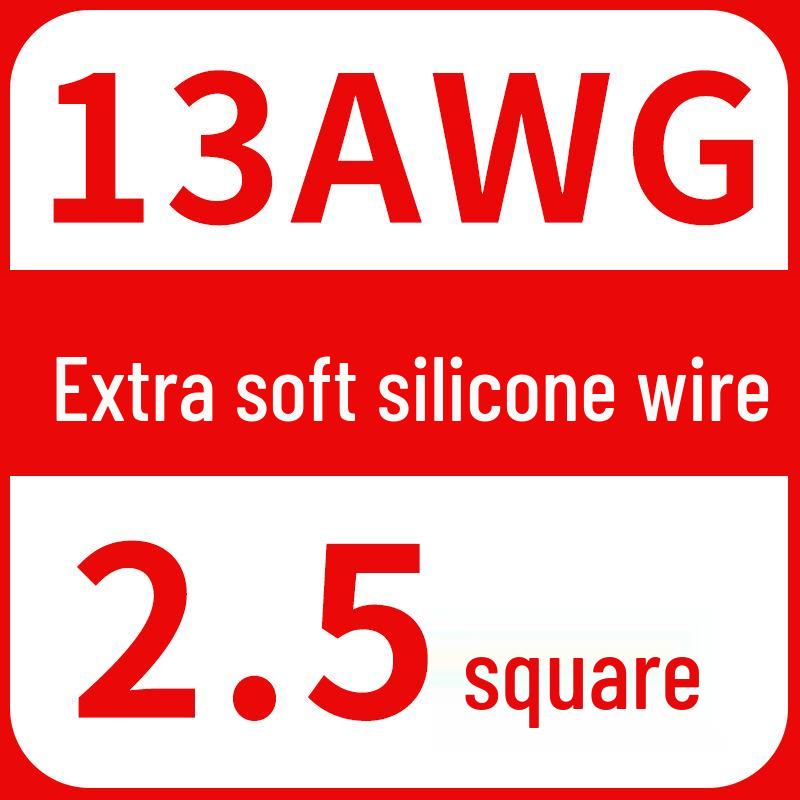 High-Temp Resistant Silicone Wire for Lithium Battery, Tinned Copper, Various AWG Sizes