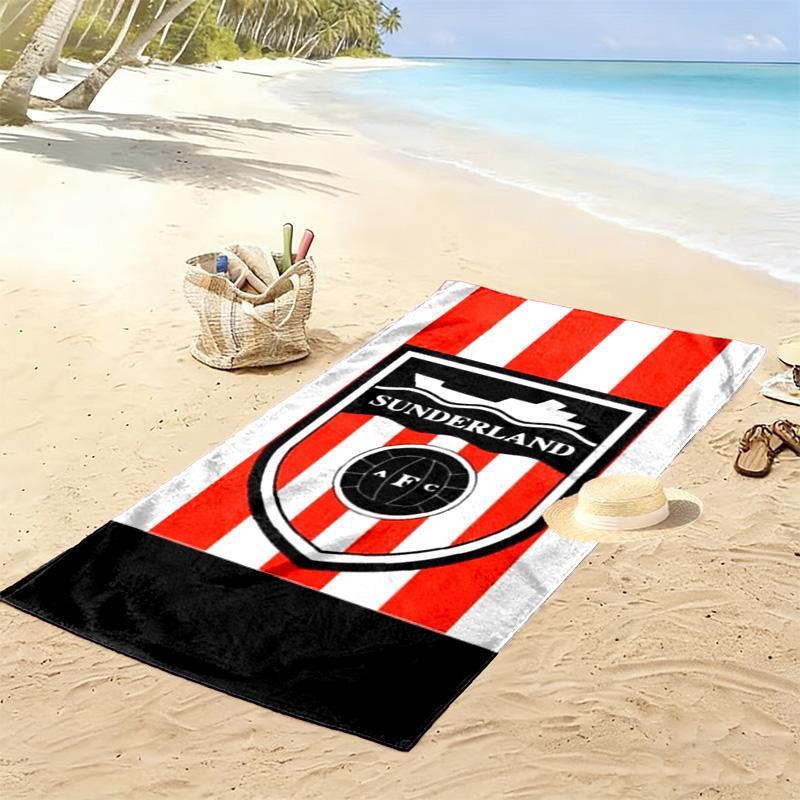 Asciugamano da Spiaggia Stampa Sunderland, Asciugamano Grande Morbido ad Asciugatura Rapida per Spiaggia Campeggio Nuoto