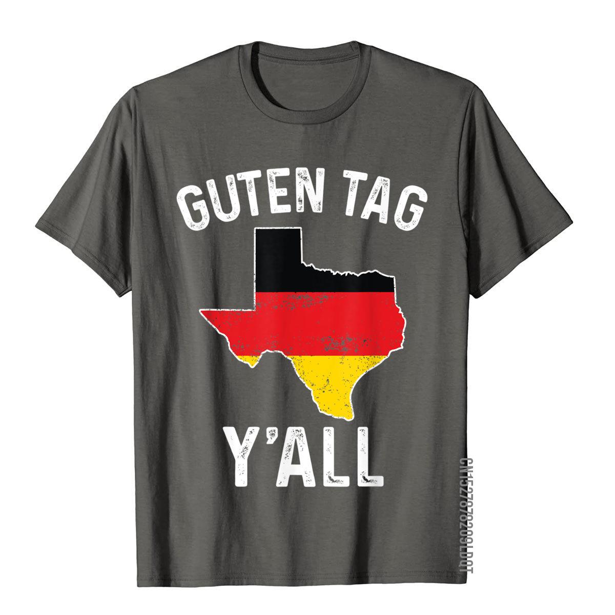 

Guten Tag Yall Oktoberfest Prost Texas Germany Flag TShirt Classic Crazy Top TShirts Cotton Man Tops T Shirt Normcore S