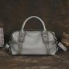 Johnature Versatile Women's Handbag Handmade Retro Genuine Leather Large Capacity Solid Color Shoulder Bags