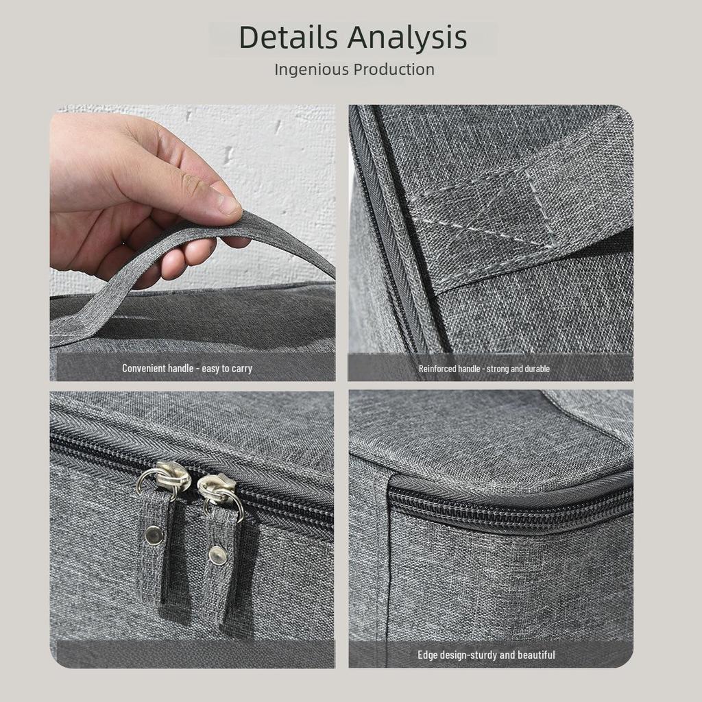 Men's and Women's Waterproof Oxford Travel Toiletry Bag with Large Capacity