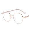 Vintage Metal Square TR90 Blue Light Blocking Glasses Play Games Eye Protection Eyewear