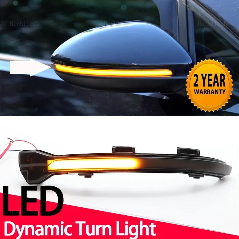 2x Dynamic Side Mirror Blinker Light LED Turn Signal Lamps For VW Golf 7 GTI R GTE GTD MK7 7.5 Touran Jetta MK7