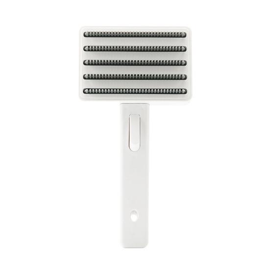 

Расческа для домашних животных Эргономичный дизайн Удобная ручка Паровая щетка для кошек с зубцами из нержавеющей стали Инструмент для ухода за кошками, устойчивый к царапинам