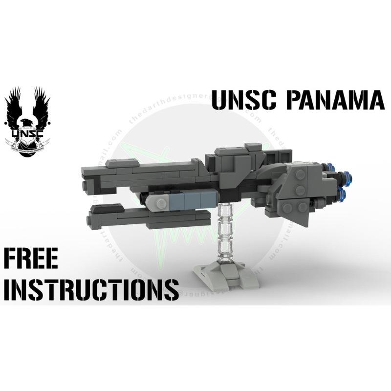 Platinum Brick Halo Marsan-Class Frigate MOC-139190-1 Building Block Set