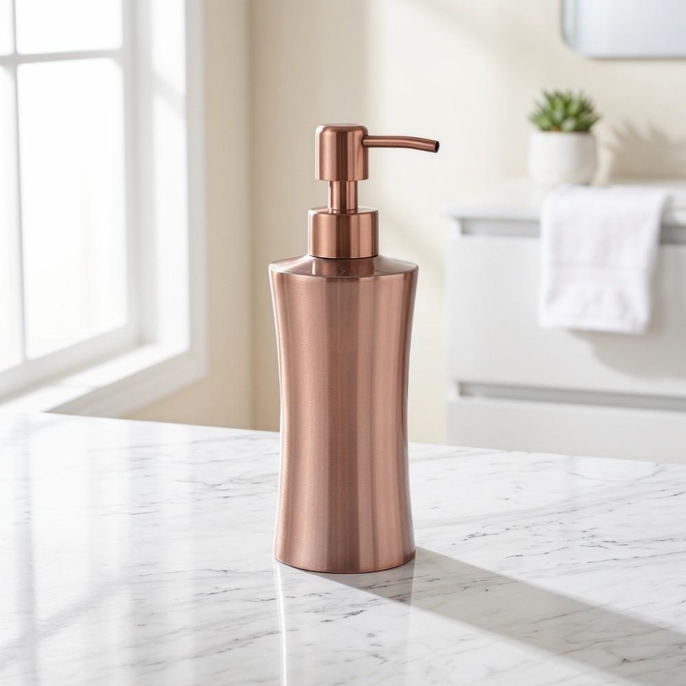 Rose Golden Soap Lotion Dispenser Liquid Dispenser  Bathroom Kitchen Sink Washroom Shower