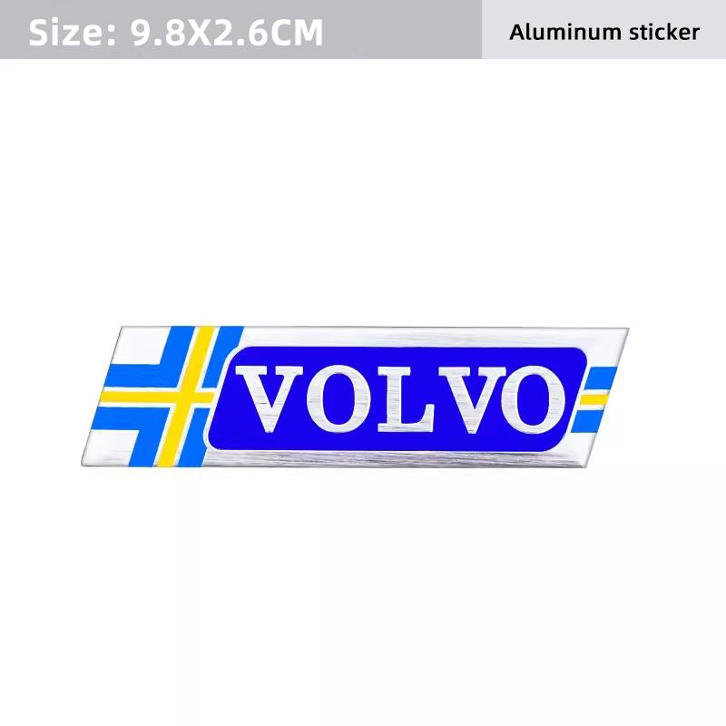 3D Emblem Aufkleber Logo Auto Kotflügel Plakette Kofferraum Aufkleber Für Volvo ES90 EC40 EX40 EM90 XC90 V90 V60 XC60 V40 S80 S60 S90 XC40 XC70