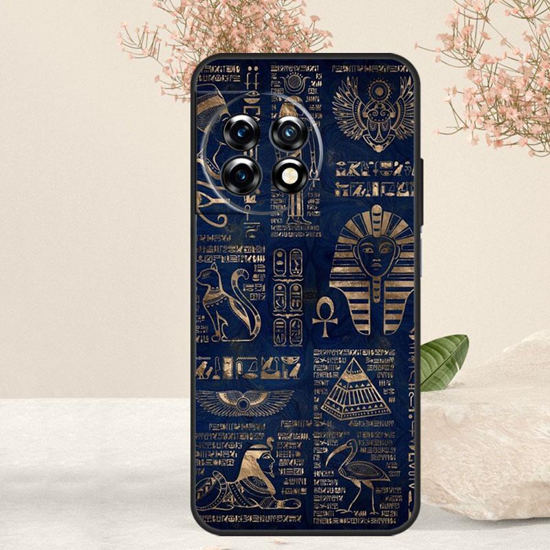 Ancient Egyptian Hieroglyphic Case For OnePlus 10T 8T 9R 10R 12R 8 9 10 Pro 11 12 OnePlus Nord 3 CE 2 Lite N10 N20 Cover