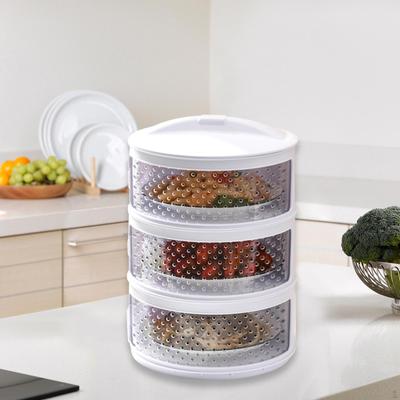 Multi Layer Food Cover Protection Net Heat Preservation Plates Bowls Dish for Household