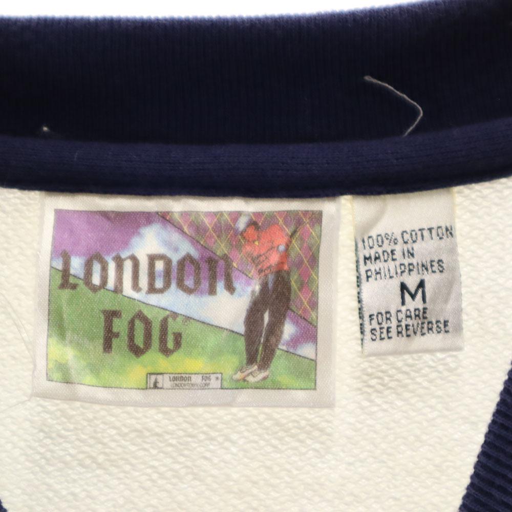 LONDON FOG 90s Old Golf Print Long Sleeve Sweat Trainer M Men's Used