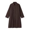 Women's Turn Down Collar Long Sleeve Trench Coats Loose Fit Casual Outerwear Long Jackets