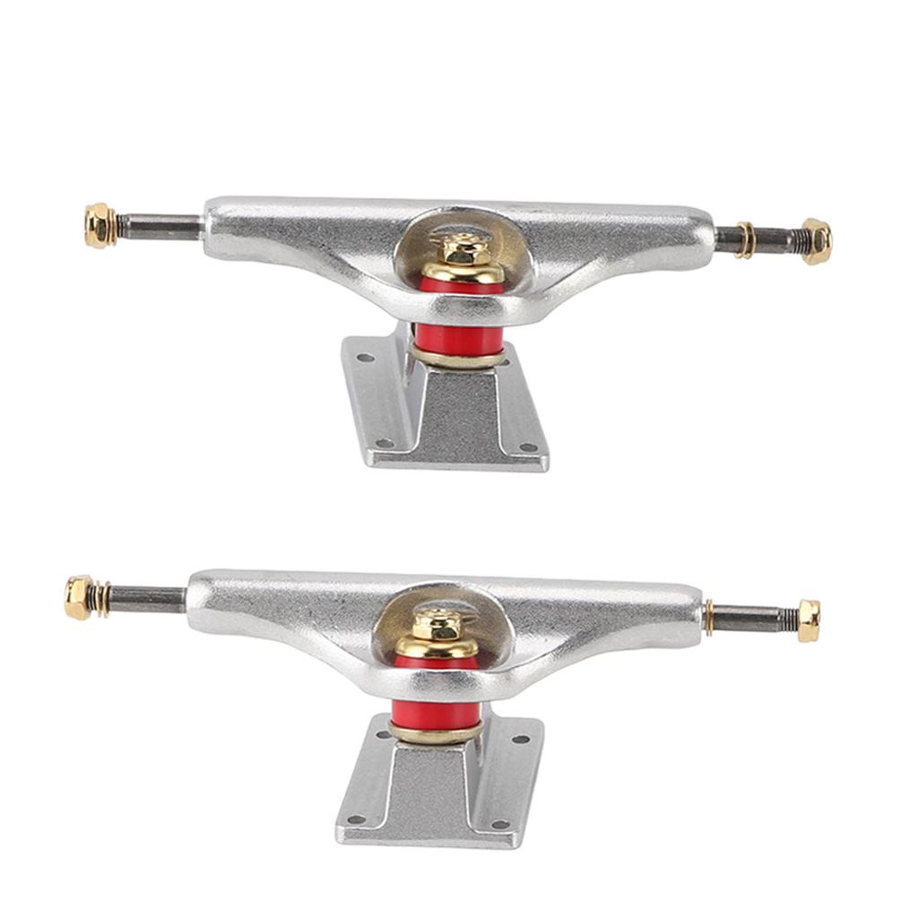 2pcs 5.5in Hollow Skateboard Trucks Aluminium Alloy Shock Absorbing Skateboard Bridges