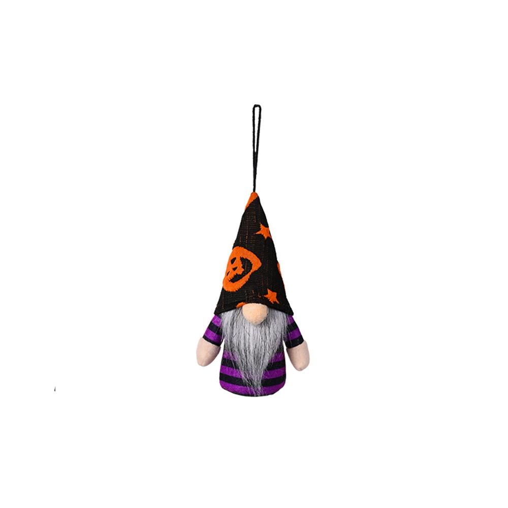 2pcs With Light Dwarf Small Pendant Hanging Faceless Doll Halloween Decoration Pendant Gifts