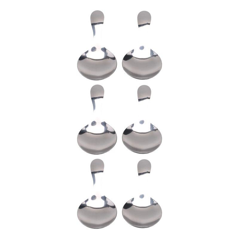 

Good-6 Pcs Stainless Steel Short Handle Spoons Mini Salt Spoons Condiments Spoon Dessert Spoon Tea Coffee Spoons,Silver серебряный