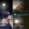 6 Pack Dusk to Dawn Sensor LED Night Light Square Smart Sensor Light Motion Sensor Light  Hallway