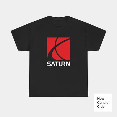 Saturn Car Auto Sports Racing T Shirt 90s Nostalgia Classic Retro Cotton Tee