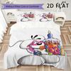 Diddl Pattern Bedding Uilt Set Uilt Cover Pillowcase Home Decoration Birthday Gift (1 * Duvet Cover + 2 * Pillowcase  Without Core)