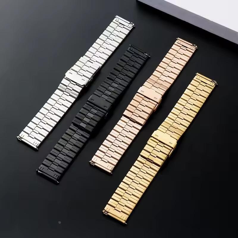 20mm 22mm Stainless Steel Strap for Samsung Galaxy Watch 7 6 5 4 40mm Quick Release Metal Watch Bands for Man Woman Accessories