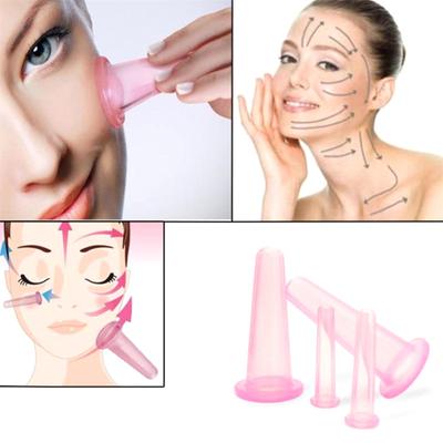 2 Stücke Silikon Schröpfen Saugnapf Vakuum Gesichtsmassage Tasse Gesicht Bein Arm Entspannung Haushalt Gesundheitspflege Gesichtshaut Lifting Werkzeug