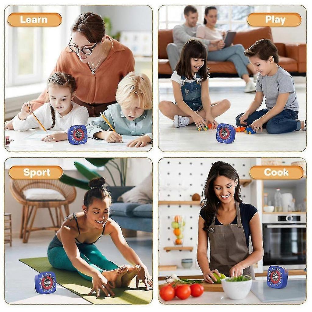 Visual Timer For Kids,digital Timer With 60-minute Countdown, Silent Timer For Desk Timer Clock For - GXCC