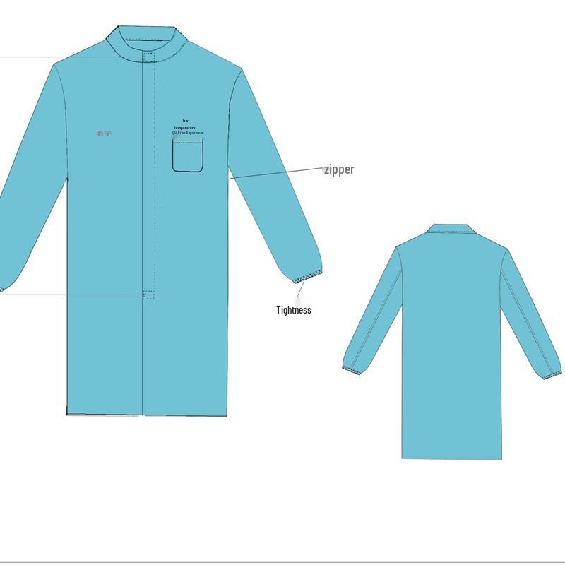 Jin Bai Qi Lightweight Lab Coat for Microbiology Inspection 5XL