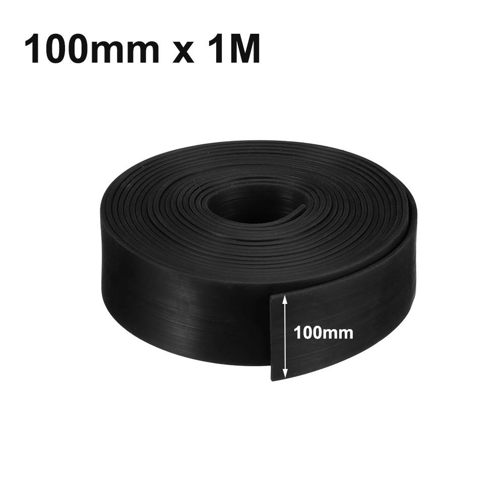 Solid Rubber Neoprene Rubber Sheet Rolls Black Sealing Padding Durable Seal Strips