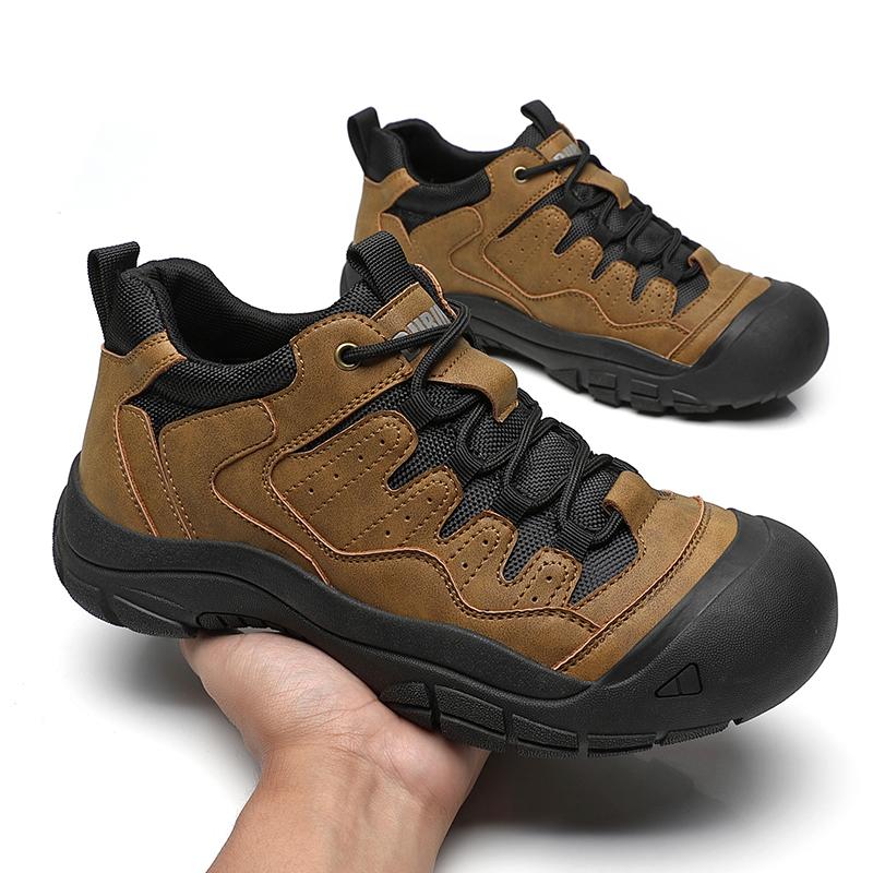 

Мужские повседневные кроссовки больших размеров, удобные для всех сезонов, мужская обувь на шнуровке, нескользящие и износостойкие походные ботинки, обувь для ходьбы 40