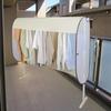 Astro Clothing Cover, Light Beige, Laundry Cover, Hanger Rack Cover, Privacy Cover, Foldable, 711-38