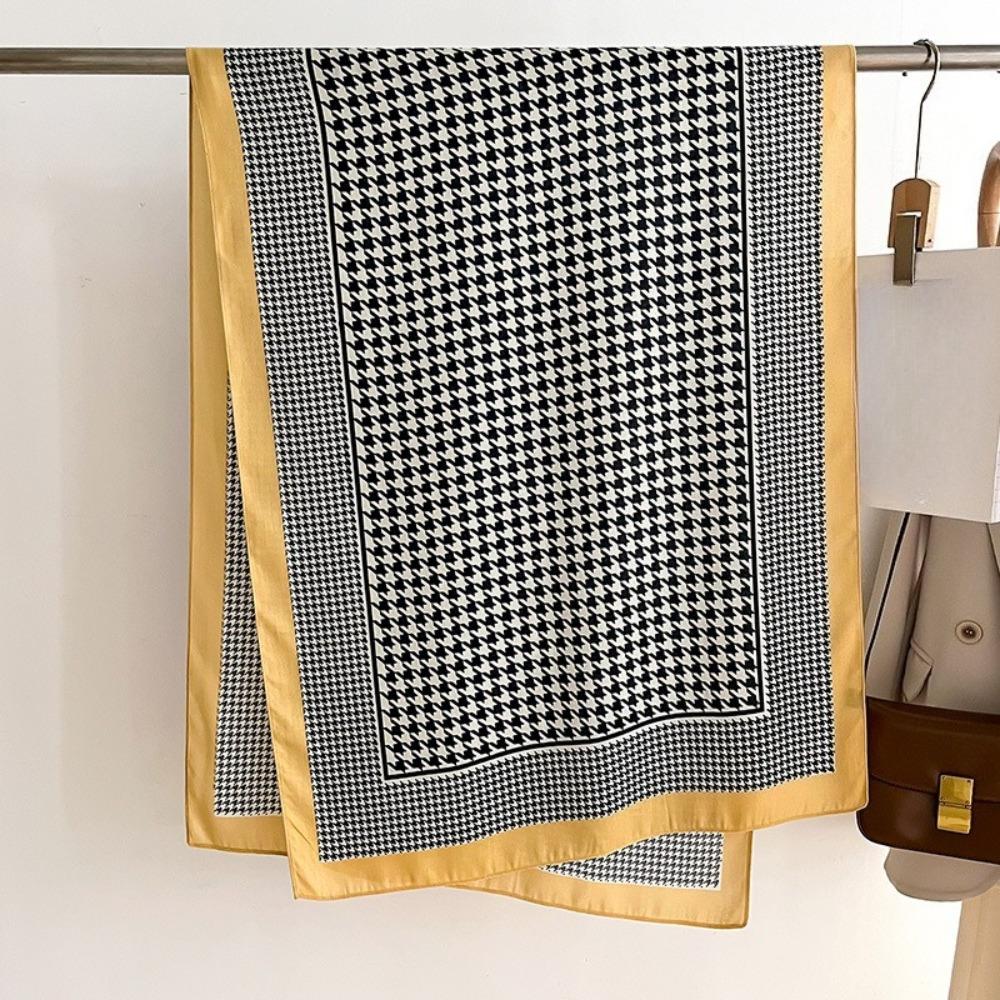 70X180Cm Retro Cashew Print Scarf Women'S Autumn And Winter Polyester Fiber Scarf Warm Sun Protection Neck Shawl