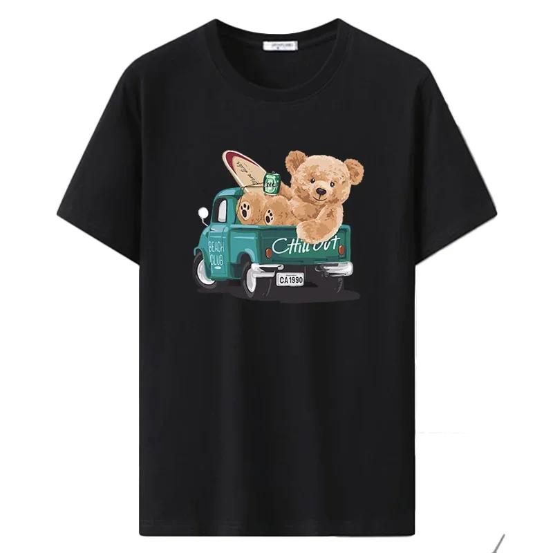 

Plus Size Mens Summer TShirt Cartoon Short Sleeves Tees Tops Cotton TShirt Soft Breathable Male Clothing 3XL