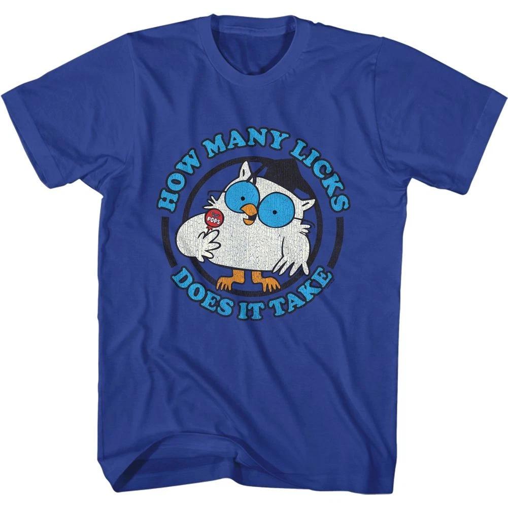 Tootsie Roll Mr Owl Blu Text Royal Brands Shirt 130