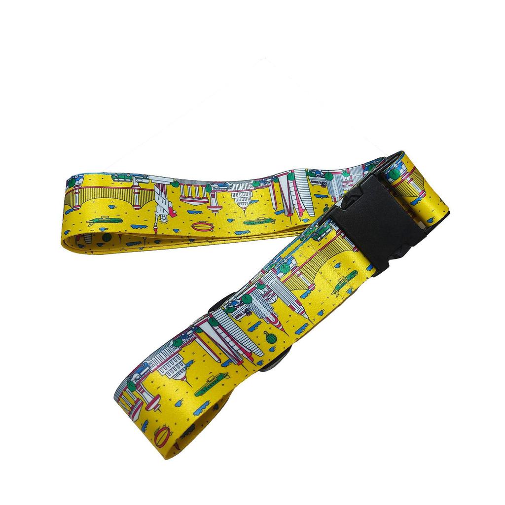 Polyester Luggage & Trolley Case Belt – Portable One-Piece Suitcase Strap