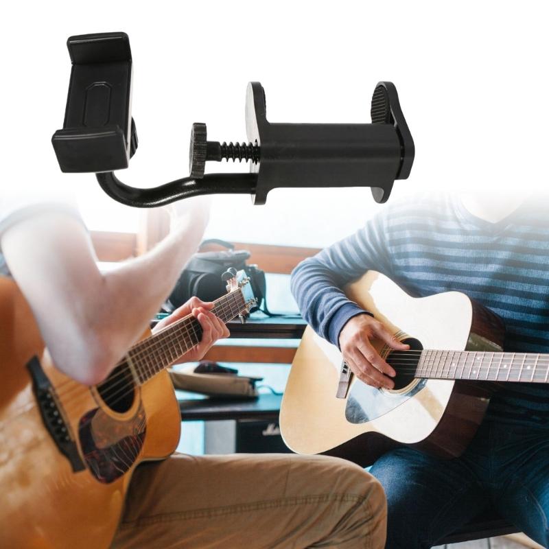 Music Phone Mount for Guitars Includes Mixed Color Picks Secure Attachment for Sheet Music Viewing