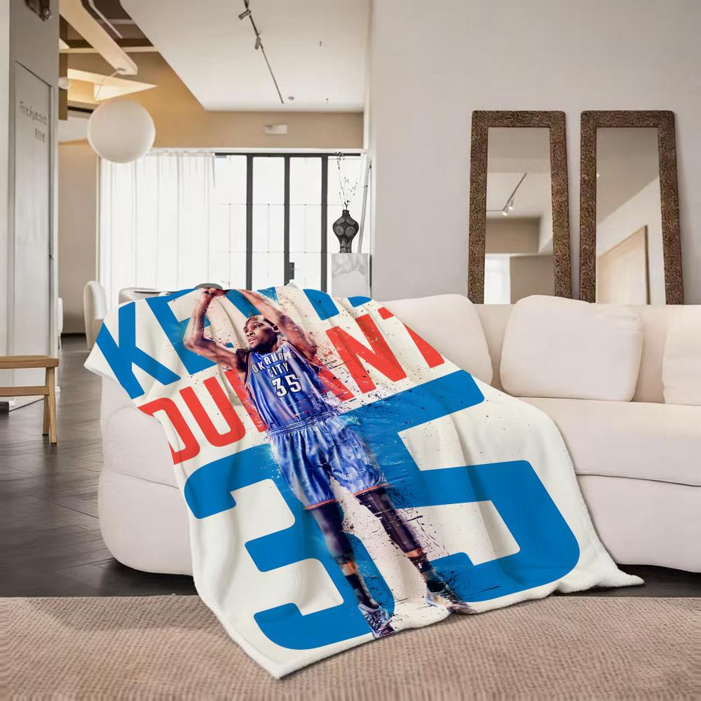 Athlete K Kevin D Durant Throw Flannel Throw Blanket Suitable for Sofa Living Room Bedroom