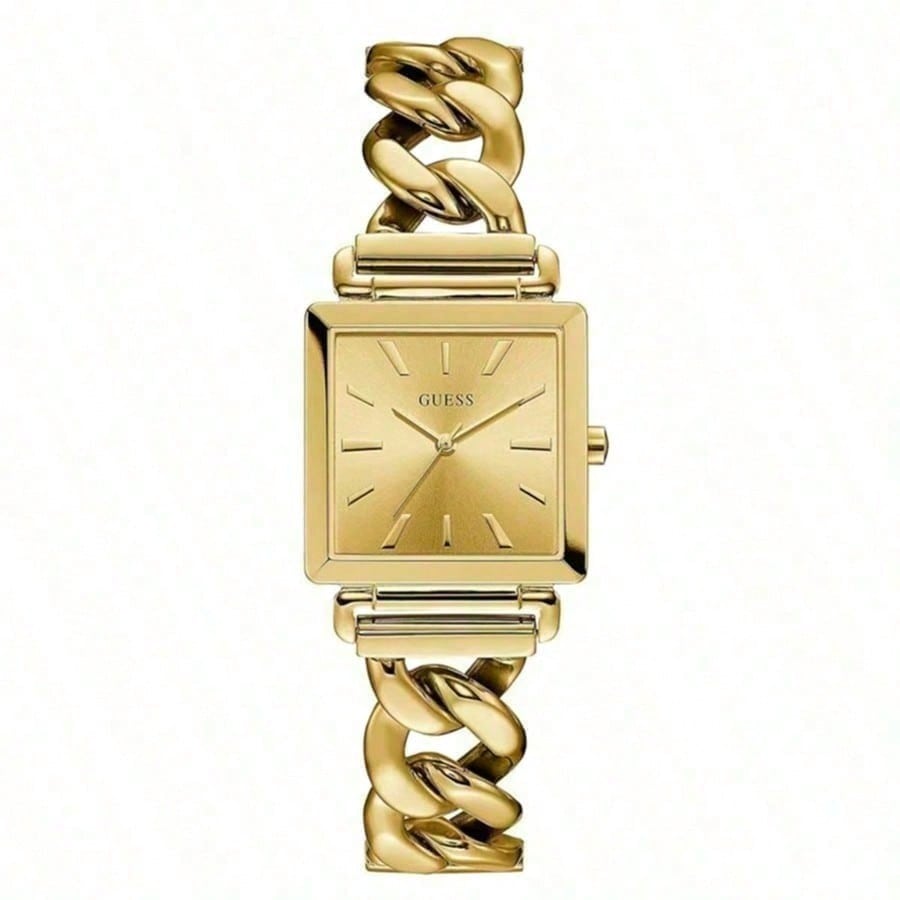 Guess Women's Watch Affordable Luxury Niche Unique Fashion Square Dial Bracelet-Style Quartz Watch W1029l2