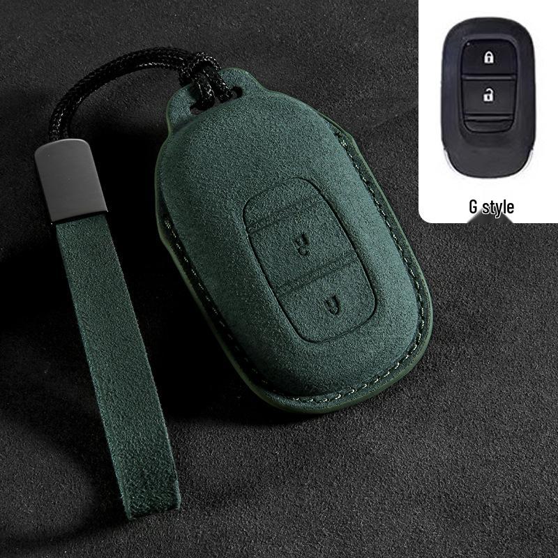 Compatible Car Key Case for Honda CRV, Accord 10th Gen, Civic, XRV, Guandao, Lingpai, Haoying, Binzhi - Cowhide Leather Bag