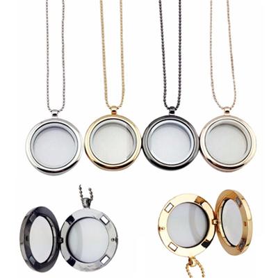 Necklace Magnetic Buckle Round Bead Chain Can Open Accessories Circular Frame Rahmen Sweater Chain Smooth Magnetic Buckle