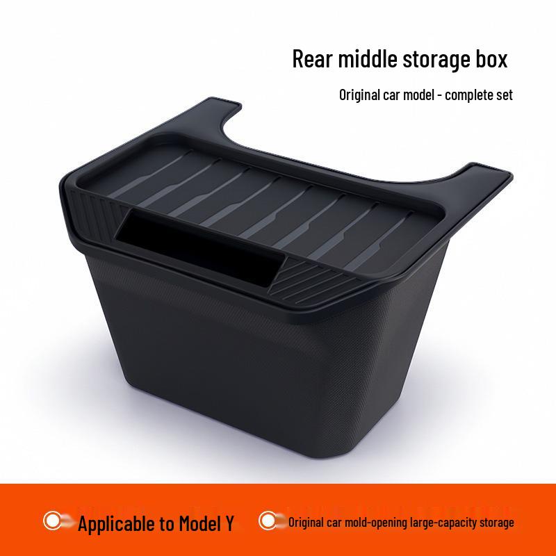 Tesla Model Y Rear Seat Storage & Trash Can