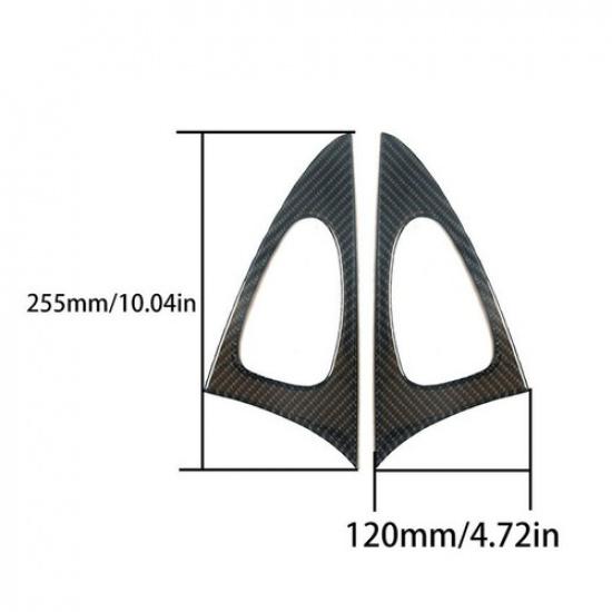 2Pcs For Camry 2007-11 Carbon Fiber Interior Front Door Handle Cover Trim