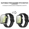 Für Huawei Watch Fit 3 Armband Weiches Silikon Sportuhrband + TPU Weiche Hülle Atmungsaktives Smartwatch Armband Für Huawei Fit3 Correa