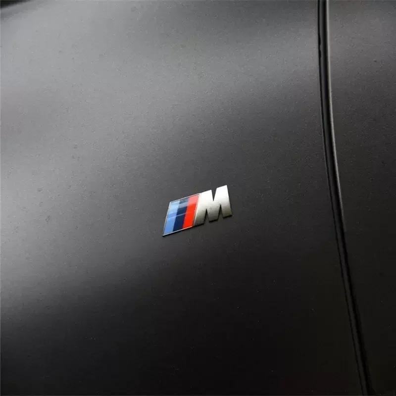 For BMW Series E12 Interior Mouldings New 2025 3D Grey Car M Badge Emblem Deocration Sticker Auto Body Trunk Modification Decal For BMW F10 F13 F15