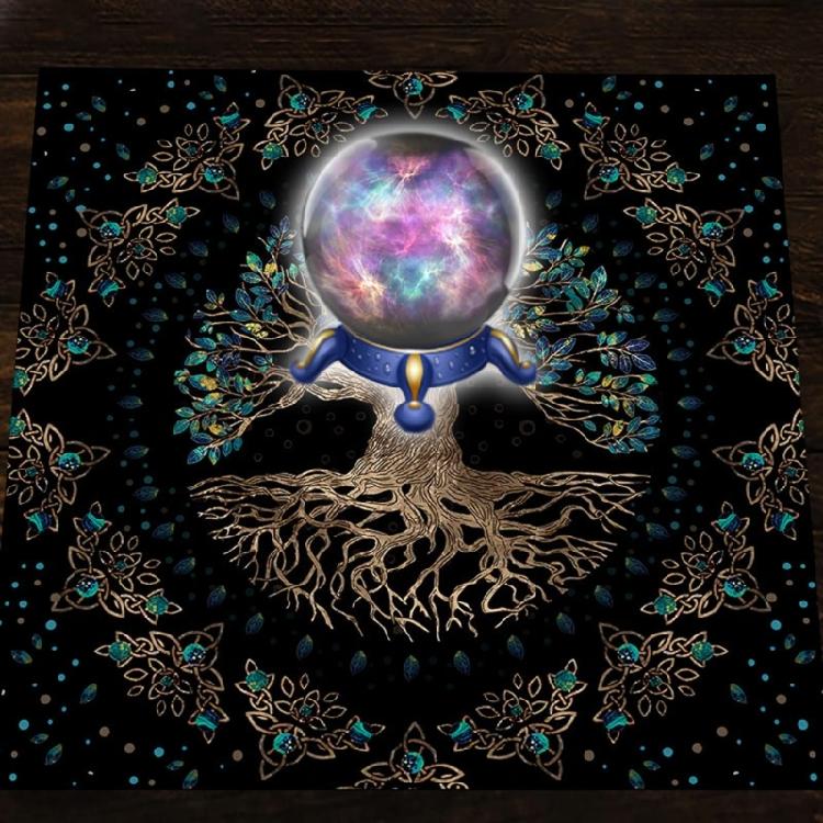 Altar Wahrsage Pendeltuch Matte Brettspiel Tarot Tuch Orakelkarten Pad