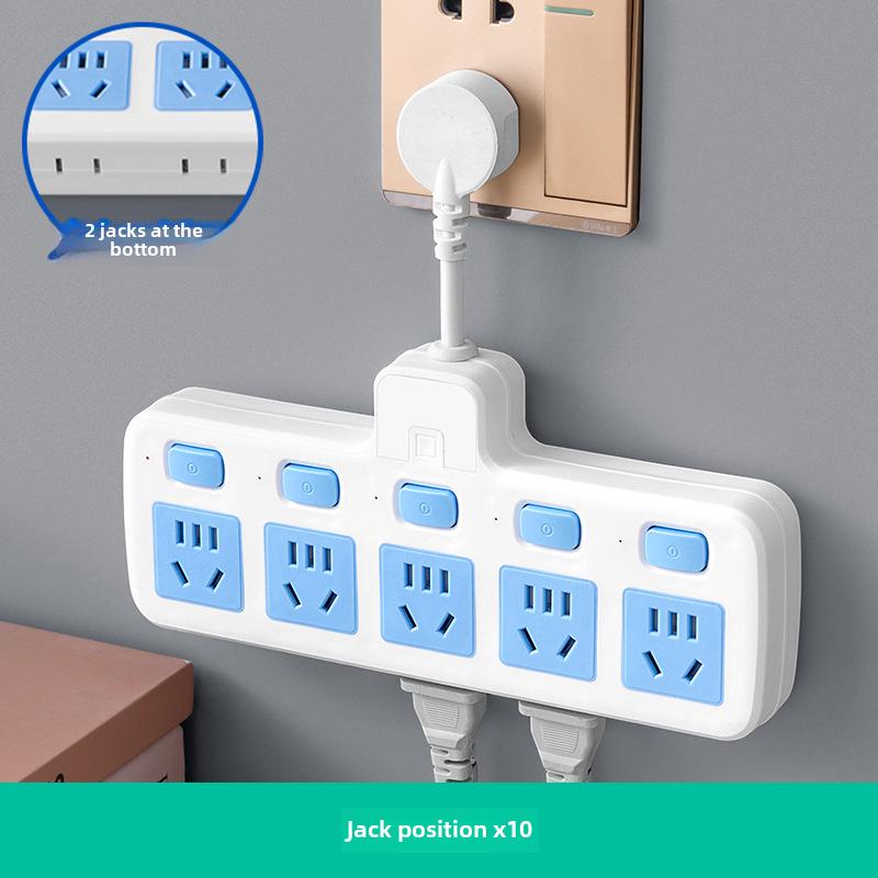 Multifunction USB Nightlight Power Strip with Wireless Multi-Switch and One-to-Many Conversion Sockets.