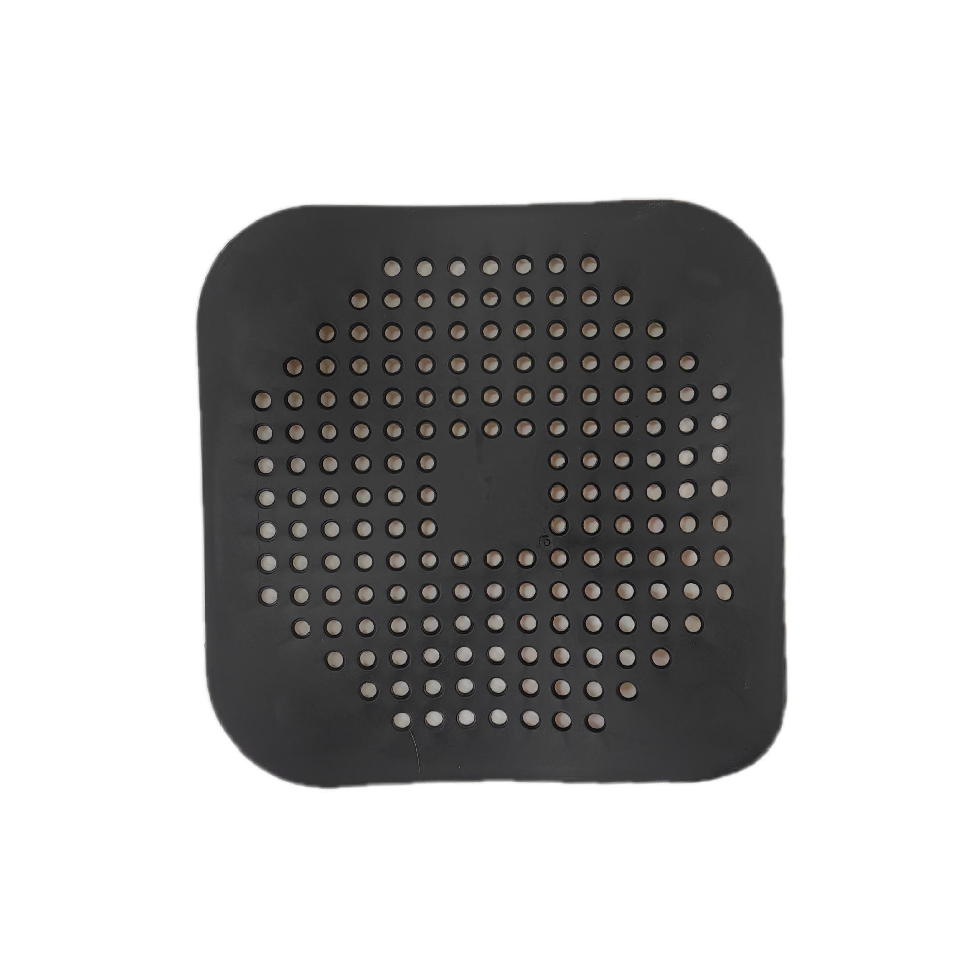 

Силиконовый дезодорирующий коврик для слива пола с антизапахом для кухни, ванной комнаты и туалета - заглушка против засорения 1 piece чёрный