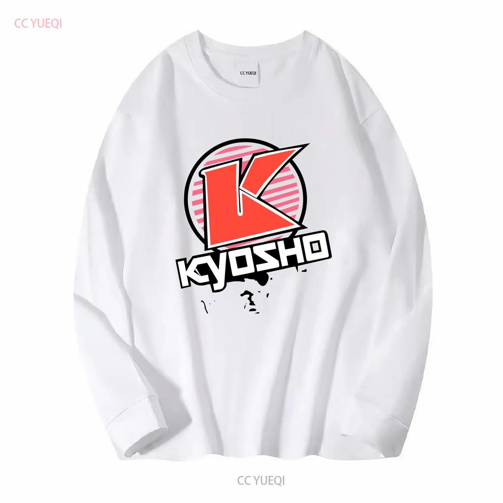 Kyosho K Circle T Shirt Red L KYOKA10007SL Long or Short Sleeves Vintage Washed Homme Soft Stretched Versatile Unisex Slightly