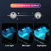 4PCS Car Atmosphere Led Foot Light USB Isqueiro Ambiente de Carro Luzes Decorativas Auto Interior Lâmpadas Ambiente com Controle de APP