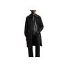Zara Solid Color Simple Casual Comfortable Lapel Zipper Long Sleeve Mid-Length Coat Men coats Black 7627300-800