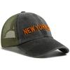 NEW YORK Letter Baseball Cap Men Summer Mesh Caps Women's Snapback Side Vintage Side Embroidery Hip Hop Trucker Hat Unisex